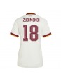 Spanien Martin Zubimendi #18 Auswärtstrikot für Frauen WM 2026 Kurzarm Spanien Martin Zubimendi #18 Auswärtstrikot für Frauen WM 2026 Kurzarm
